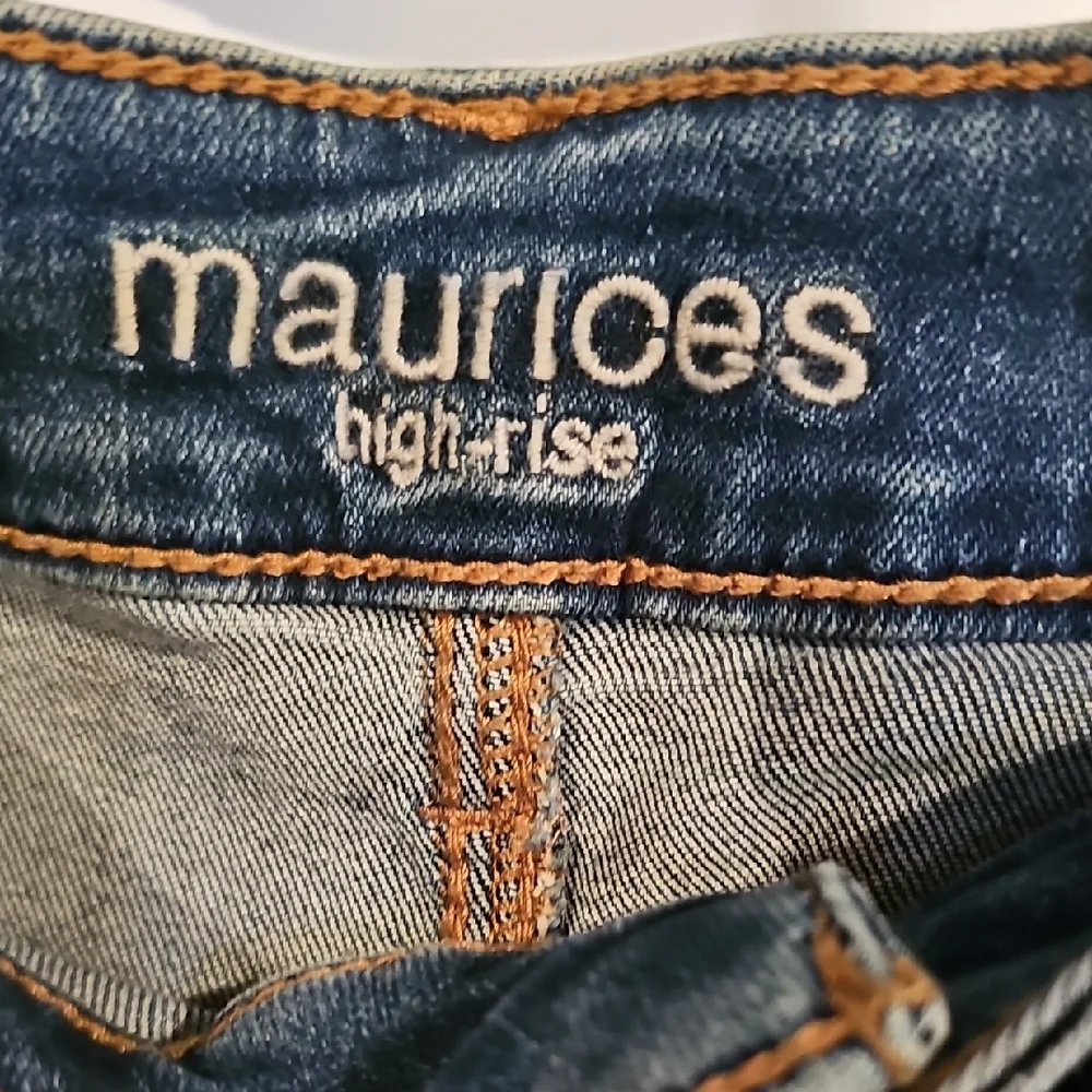 Maurices Dark Wash Distressed Skinny Jeans - Picture 7 of 12